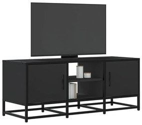 Mobile Porta Tv Nero 100x35x41 Cm İn Truciolato E Metallo /