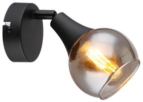 Globo 57904-1 - Faretto da parete GLYPTAR 1xE14/40W/230V nero