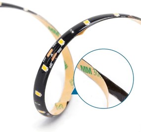 Aigostar - Striscia LED 2m 4,9W 5V 2700K IP65 nera