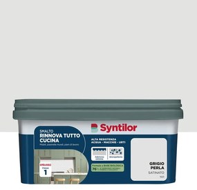 Smalto da interno per piano di lavoro, SYNTILOR RT CUC BIO 2L GRIGIO PERLA grigio perla satinato, 2 L