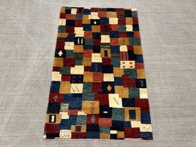 Gabbeh Tappeto 100 x 150 (Iran) Annodato A Mano