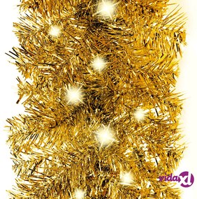vidaXL Ghirlanda Natalizia con Luci a LED 5 m Oro