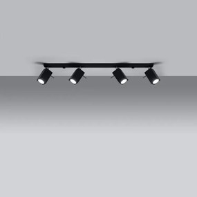 Plafoniera da Soffitto 4xGU10 MERIDA 4L Orientabile in Acciaio