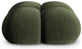 Poggiapiedi verde con rivestimento in velluto Loretto – Cosmopolitan Design