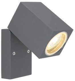 Applique moderno da esterno Veronika nero IP44 1X GU10 GLOBO