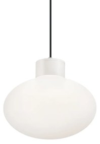 Sospensione Moderna Clio Alluminio Bianco 1 Luce E27