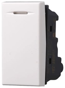 ETTROIT Deviatore 1P 16A Colore Bianco Compatibile Con Bticino Axolute