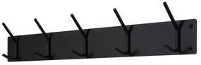 Attaccapanni da parete nero in metallo 70 cm Fusion – Spinder Design