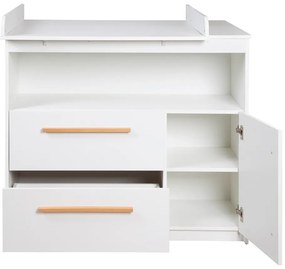 Cassettiera bassa bianca 107x98 cm Lilo - Roba