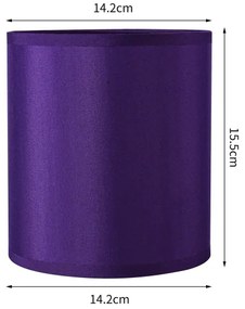 Brilagi - Paralume universale NUBILA E27 15,5x14 cm viola