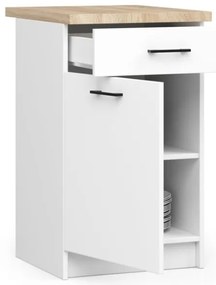 Cucina Lineare 180 Cm Moderna Pensili Bassi Bianco Opaco Emma V2