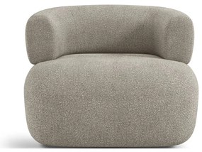 Poltrona grigio chiaro in tessuto bouclé Jenny - Micadoni Home