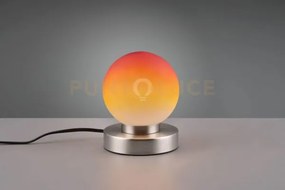Prinz ii lampada acciaio e sfera colorata arancione  h 15cm 1 luce ...