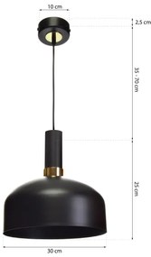 Lampadario a sospensione con filo MALMO 1xE27/60W/230V