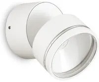 Applique Moderna Round Omega Metallo Bianco Led 7W 4000K Luce Naturale