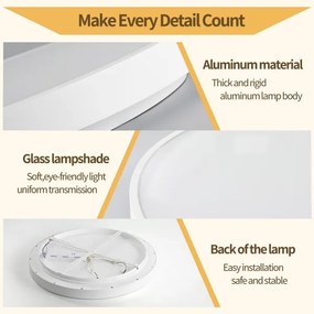Brilagi - Lampada a LED dimmerabile GLASS POOL DOUBLE LED/80W/230V 60 cm bianca + telecomando