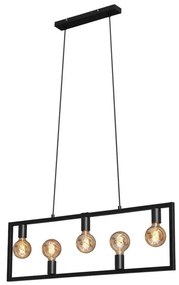 Brilo 4028-055 - Lampadario a sospensione con filo KOTAK VINTAGE 5xE27/40W/230V