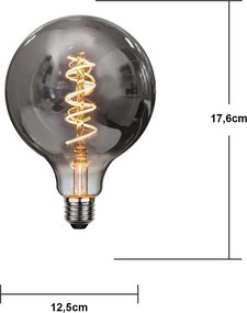 Lampadina con filamenti con intensità regolabile con luce bianca calda con presa E27, 2 W Spiral Filament – Star Trading