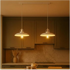 Brilagi - LED Lampadario a sospensione con filo FLAMENGO 2xE27/60W/230V bianco