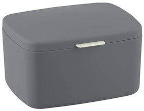WENKO 23981100 - Scatola BARCELONA 19,5x16 cm antracite/cromo lucido