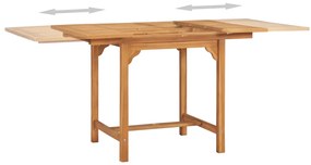 Set da pranzo da giardino 7 pz in legno massello di teak