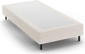 Letto singolo imbottito color crema senza testiera 90x200 cm Whale – Micadoni