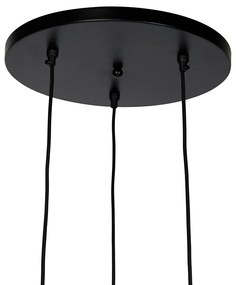 Lampadario Art Déco oro 3 luci - Wesley