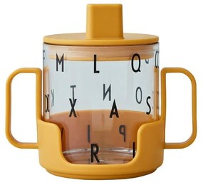 Tazza per bambini giallo senape Cresci con la tua tazza Grow with Your Cup - Design Letters