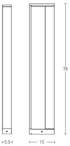 Zambelis E208 - Lampada LED da esterno LED/10W/230V IP54 antracite