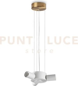 Sospensione per set up 3 luce attacco e27 ottone