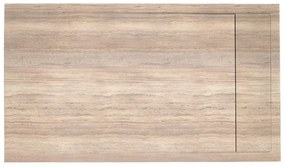 Piatto doccia SENSEA in resina Neo beige L 70 x L 100 x H 3 cm opaco effetto marmo