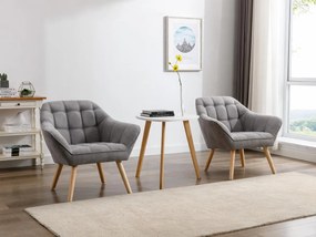 Poltrona in Tessuto Grigio - CASERTA