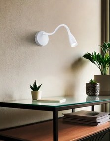 Eglo 901782 - Lampada da parete LED flessibile con porta USB OLIVANDINO LED/3,8W/230V bianco