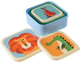 Set di 3 scatole per snack Creatures Colourful Creatures - Rex London