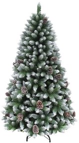 Albero di Natale artificiale innevato Norway verde H 210 cm x Ø 115 cm