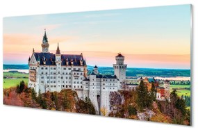 Pannello paraschizzi cucina Germania Castello autunno Monaco di Baviera 100x50 cm