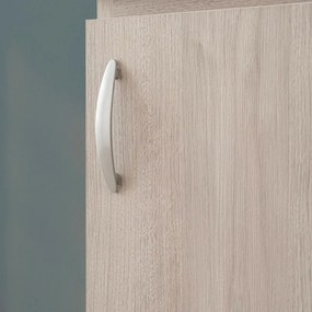 Mobile lavatoio 45x50 in ceramica con strofinatoio finitura olmo