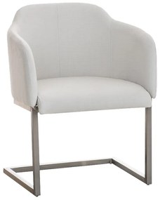 Sedia Visitatori Magnus Stoff / Weiß