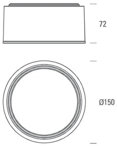 LED2 - Plafoniera LED BUTTON LED/17W/230V argento