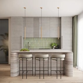 Sollux SL.1339 - Lampadario a sospensione con filo ARCHE 1xG9/8W/230V oro