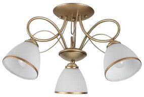 Brilagi - Plafoniera da soffitto FRED 3xE27/60W/230V Ø 59 cm oro