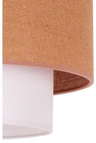 Duolla - Lampadario a sospensione con filo BOHO 1xE27/40W/230V diametro 45 cm beige/bianco