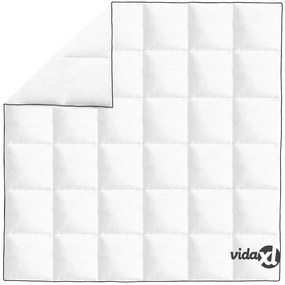 vidaXL Piumone Invernale Piuma Anatra 200x200 cm