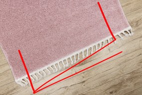 Tappeto BERBER 9000 rosa Frange berbero marocchino shaggy - PRODOTTO DI SECONDO GRADO