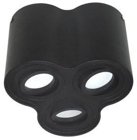 Plafoniera BAROCO 3xGU10/30W/230V nero