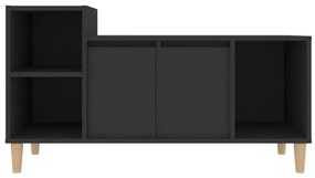 Mobile porta tv nero 100x35x55 cm in legno multistrato