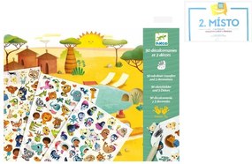 Fogli con decalcomanie - Savannah, il deserto e il Polo Nord