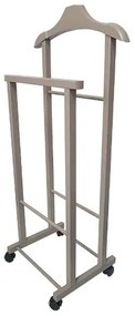 Indossatore appendiabiti da camera in legno LACCATO TORTORA