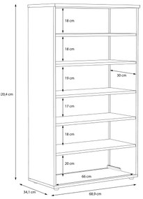 Scarpiera ETON rovere sonoma/bianco