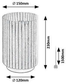 Rabalux 74212 - Lampada da tavolo RAVEN 1xE27/6W/230V